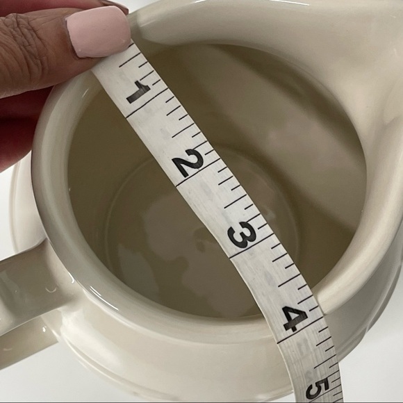 Longaberger ALL White Ceramic Pitcher - Picture 7 of 7